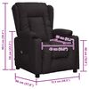 vidaXL Fauteuil Noir Similicuir