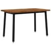 vidaXL Table &agrave; manger carr&eacute;e 120 x 70 x 75 cm Bois d'Acacia Massif