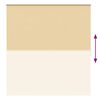 vidaXL Store enrouleur occultant 144,4 x 175 cm, largeur du tissu 140 cm, beige