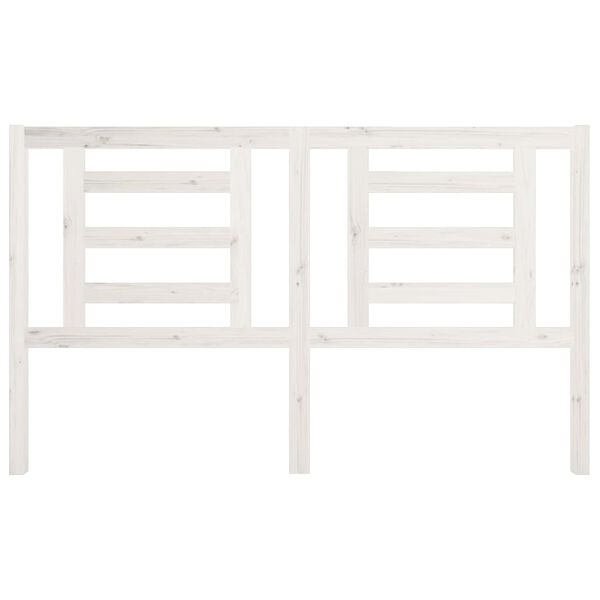 vidaXL Tête de lit Blanc 166x4x100 cm Bois de pin massif