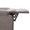 vidaXL Fauteuil inclinable Taupe Tissu