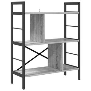 vidaXL &Eacute;tag&egrave;re 5 niveaux 75 x 30 x 91 cm Bois d'ing&eacute;nierie Gris Sonoma