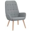 vidaXL Fauteuil relax en tissu gris clair