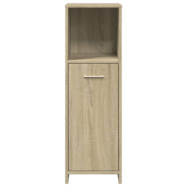 vidaXL Armoire de salle de bain Ch&ecirc;ne sonoma 30x30x95 cm Agglom&eacute;r&eacute;