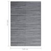 vidaXL Tapis d'extérieur ARAKIL anthracite 140x200 cm PP