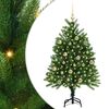 vidaXL Sapin de Noël avec 150 LED avec support Vert 120 cm PE