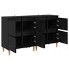 vidaXL Buffets 2 pcs Ch&ecirc;ne noir 60 x 35 x 70 cm Bois d'ing&eacute;nierie