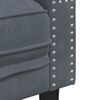 vidaXL Canap&eacute; Gris fonc&eacute; 194 x 74,5 x 70,5 cm Velours