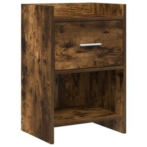 vidaXL Tables de chevet Ch&ecirc;ne fum&eacute; 40 x 30 x 60 cm Bois d'ing&eacute;nierie
