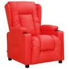 vidaXL Fauteuil inclinable Rouge Similicuir