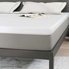 vidaXL Surmatelas Blanc 200 x 200 x 7 cm Tissu Jacquard