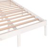 vidaXL Cadre de lit sans matelas bois de pin massif 120x200 cm blanc