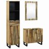 vidaXL Ensemble de mobilier de salle de bain 3 pc Marron