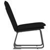 vidaXL Chaise longue Noir 52x75x76 cm Tissu