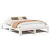 vidaXL Cadre de lit sans matelas blanc 160x200 cm bois de pin massif