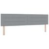vidaXL T&ecirc;te de lit avec t&ecirc;te de lit Gris clair 200 cm Cuir synth&eacute;tique