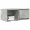 vidaXL Meuble TV gris béton 60x31x25,5 cm bois d'ingénierie