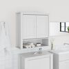 vidaXL Armoire murale de salle de bain BERG blanc bois massif