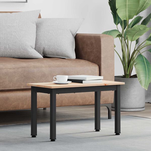 vidaXL Table basse Naturel 60 x 30 x 36 cm Bois de pin massif