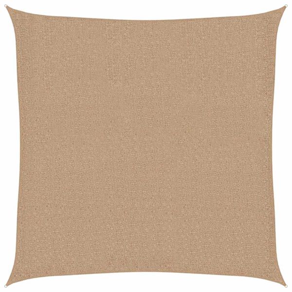 vidaXL Voile d'ombrage 160 g/m&sup2; Taupe 5x5 m PEHD