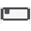 vidaXL Barrière de sécurité de lit d'enfant Gris foncé 150x25 cm Tissu