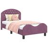 vidaXL Cadre de lit pour enfants avec t&ecirc;te de lit Pourpre 80 x 160 cm