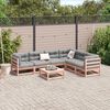 vidaXL Salon de jardin 7 pcs bois massif sapin de douglas