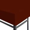 vidaXL Toile supérieure de gazebo 310 g/m² 3x4 m Terre cuite