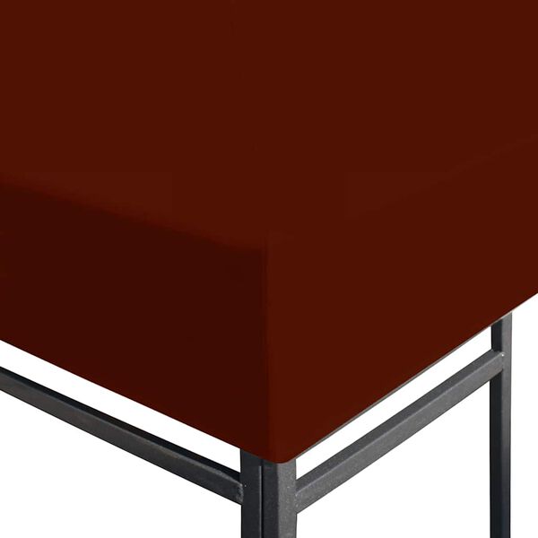 vidaXL Toile supérieure de gazebo 310 g/m² 3x4 m Terre cuite