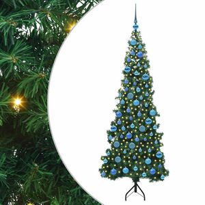 vidaXL Arbre de No&euml;l artificiel d'angle Vert 180 cm PVC et m&eacute;tal