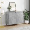 vidaXL Buffets 2 pcs gris b&eacute;ton 40x35x70 cm bois d'ing&eacute;nierie