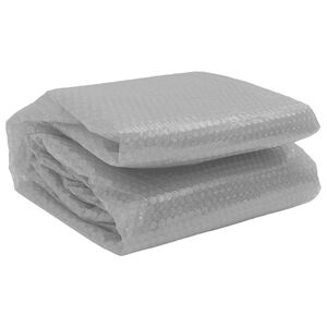 vidaXL Film solaire de piscine flottant PE 381 cm Gris