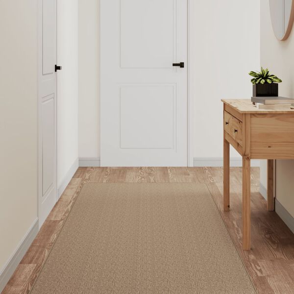 vidaXL Tapis de couloir aspect sisal sable 80x250 cm