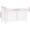 vidaXL Bo&icirc;te de rangement jardin et sac 114x50x58 cm bois massif teck