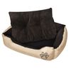 vidaXL Lit chaud pour chiens avec coussin rembourr&eacute; Taille XL