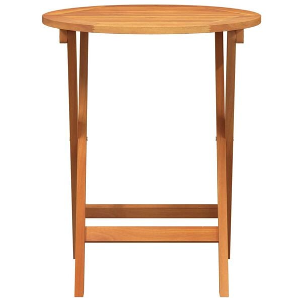 vidaXL Table de Jardin Naturel 60 x 60 x 72 cm Bois d'Acacia Massif