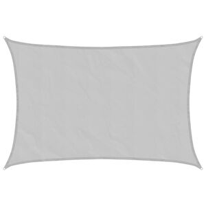 vidaXL Voile d'ombrage gris clair 3x2 m 100% polyester oxford