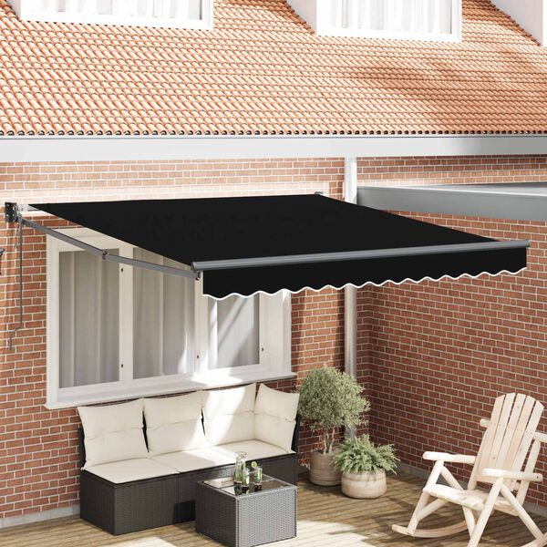 vidaXL Auvent Noir 300 x 250 x 165 cm Polyester