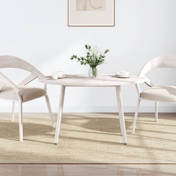 vidaXL Dessus de table blanc 90x45x2,5 cm bois de pin massif ovale