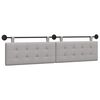 vidaXL T&ecirc;te de lit suspendue Gris nuage tissu