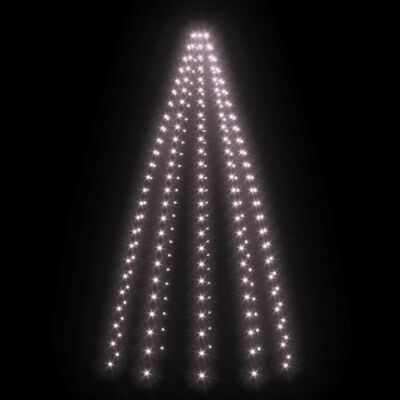 vidaXL Guirlande lumineuse filet d'arbre de Noël 250 LED 250 cm