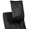 vidaXL Fauteuil de massage shiatsu Noir Similicuir