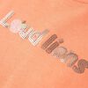 T-shirt enfant &agrave; manches courtes orange n&eacute;on 128