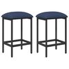 vidaXL Tabouret de bar 2 pc Bleu 40 x 32 x 64 cm Bois d'ing&eacute;nierie
