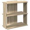 vidaXL Biblioth&egrave;que &agrave; 3 niveaux ch&ecirc;ne sonoma 60x30x60 cm