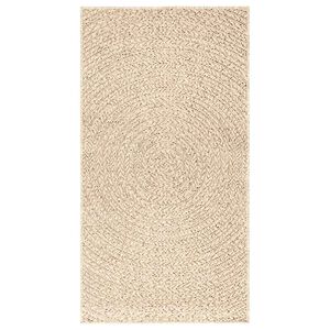 vidaXL Tapis ZIZUR beige 60x110 cm aspect de jute int&eacute;rieur ext&eacute;rieur