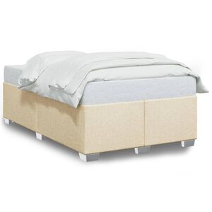 vidaXL Cadre de lit sans matelas cr&egrave;me 120x200 cm tissu