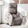 vidaXL Fauteuil inclinable de massage Taupe Tissu