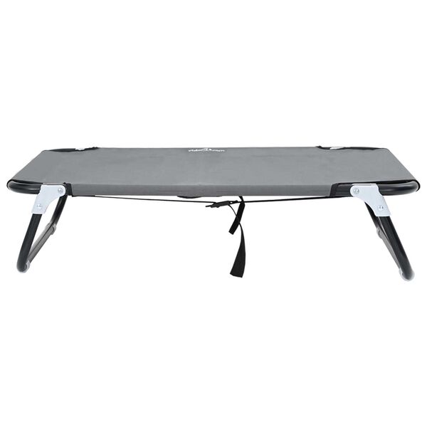 vidaXL Lit pour Chien Gris clair s Tissu Oxford et Acier