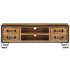 vidaXL Meuble TV avec tiroirs 120x30x40 cm Bois massif de manguier